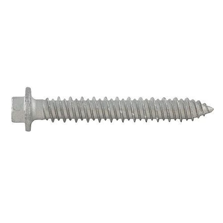 Dewalt Concrete Screw Anchor, 5/16" Dia., Hex Washer, 3-1/4" L, Carbon Steel Stalgard Silver, 500 PK DEW DFM5ELG496